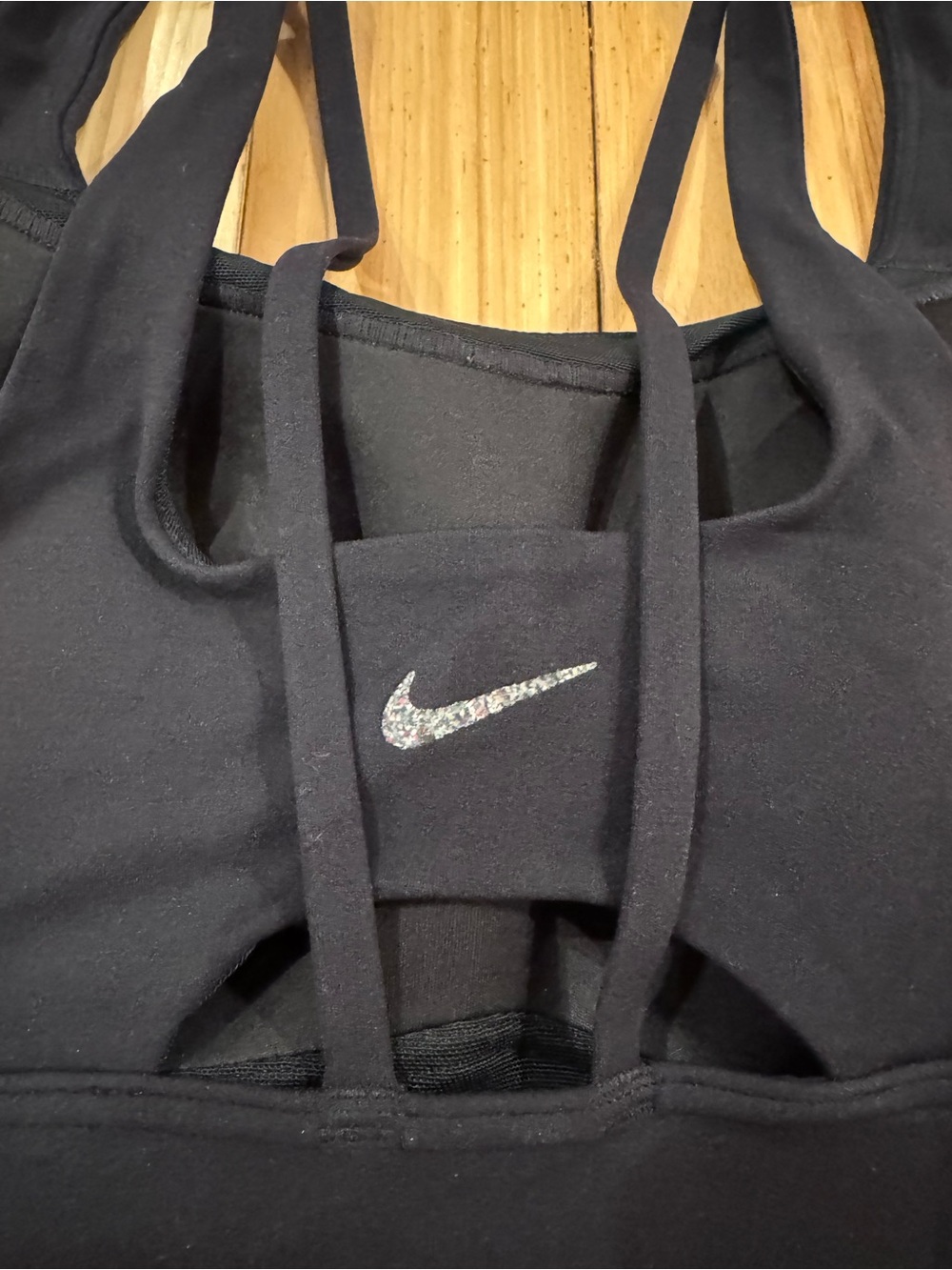Nike Black Strappy Sports Bra - Picture 3 of 6